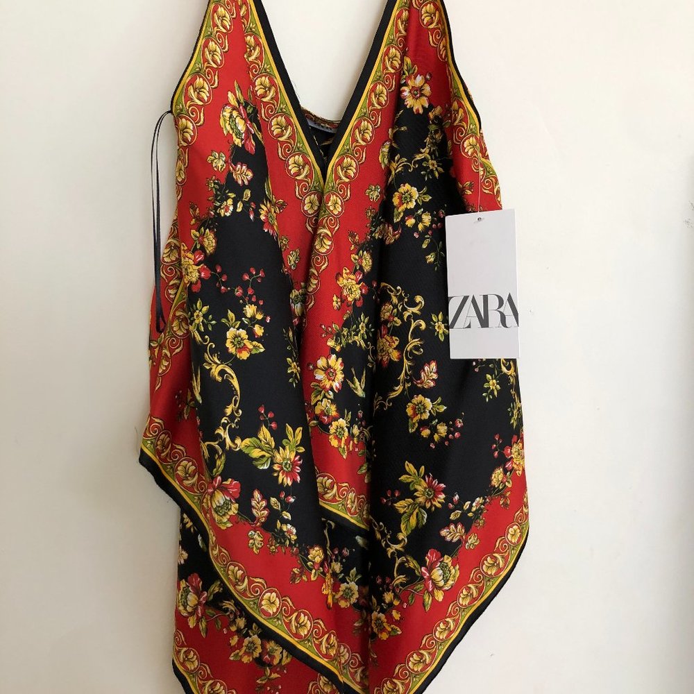 ZARA FLOWY CAMI SIZE M ITALIAN STYLE TOP